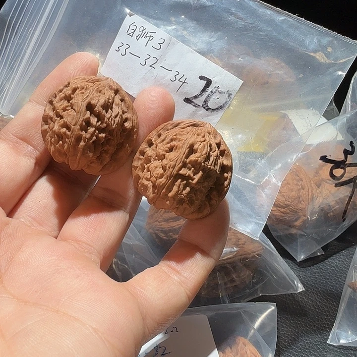 文玩核桃把件白狮子33 32 34（无售后）