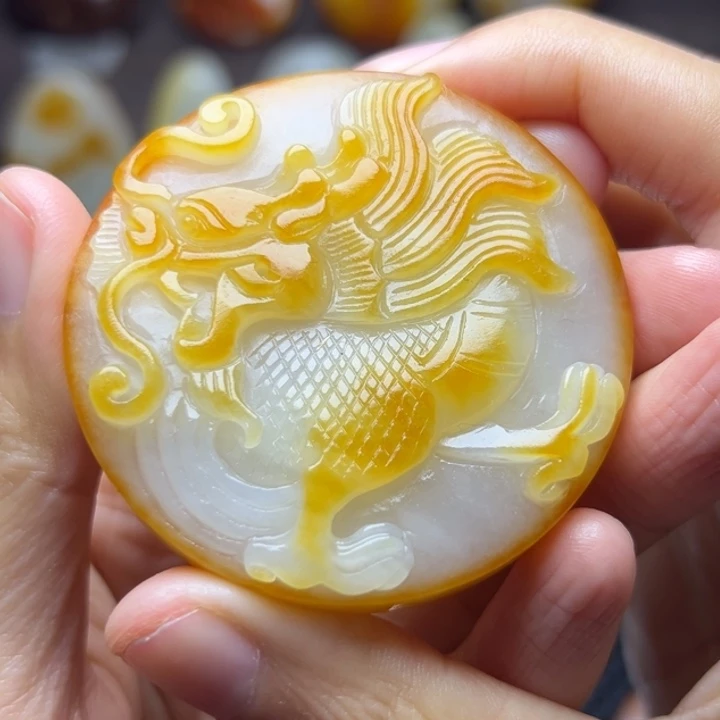 和田玉未镶嵌颈饰