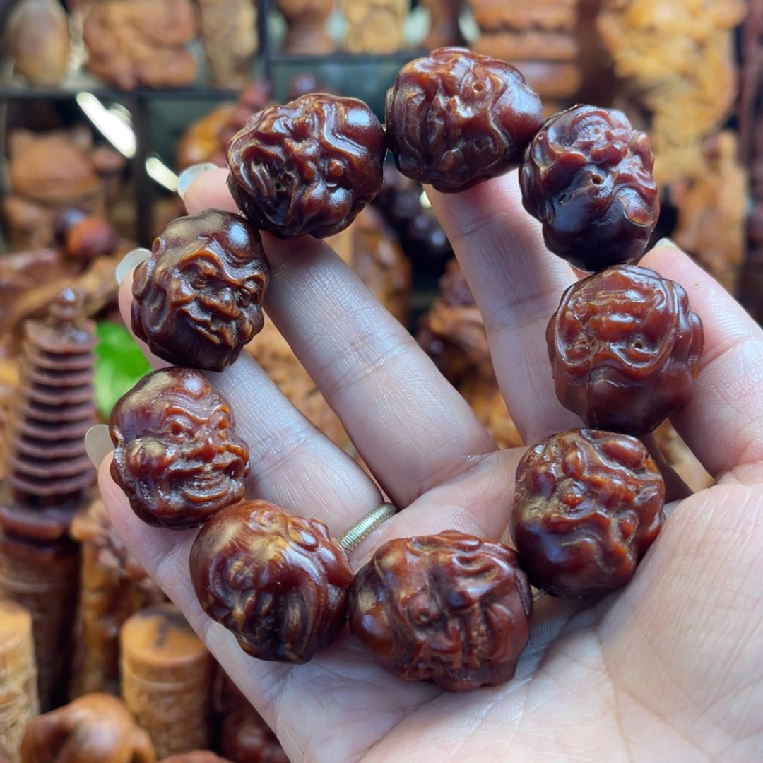 其他松木（琥珀木）微瑕罗汉手串