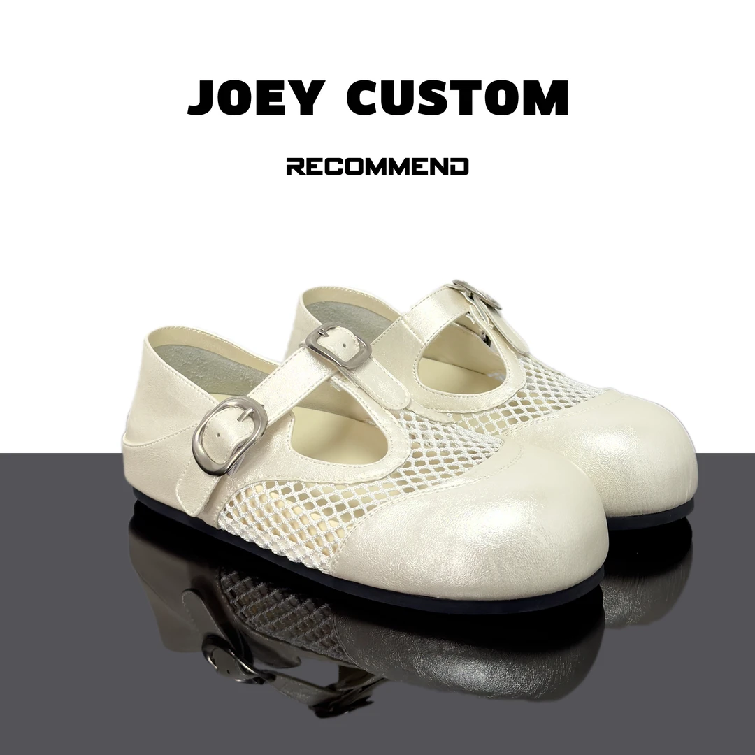 JOEY | 小众镂空网面高级感玛丽珍芭蕾鞋女舒适JK小皮鞋  22-17