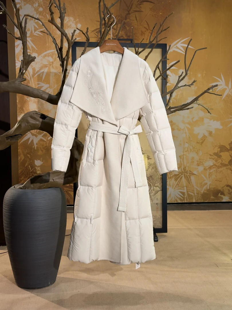 GP【亭晚】新中式国风中长款羽绒服