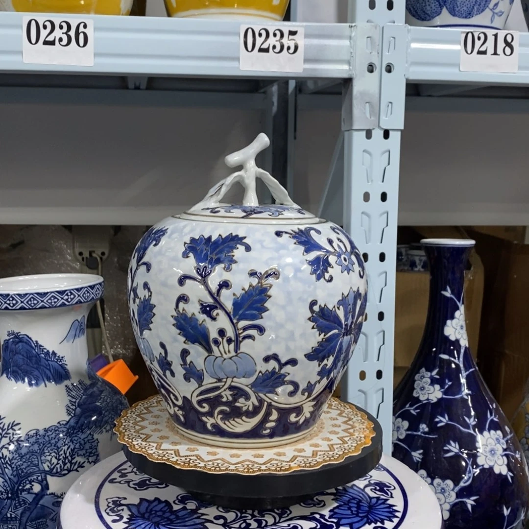 【闪购商品】摆件茶叶罐花瓶摆件花瓶