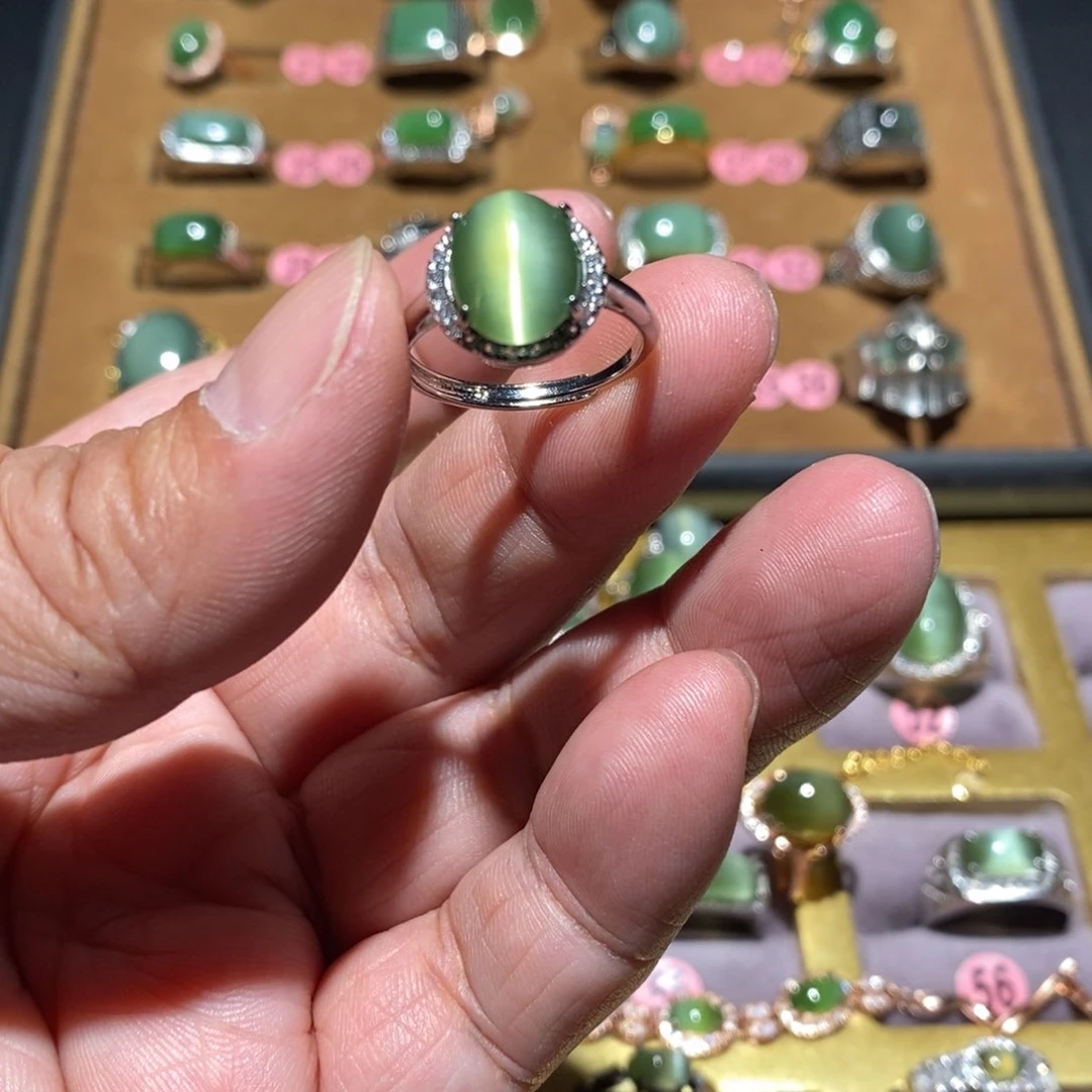 和田玉（碧玉）戒指未镶嵌德****姐