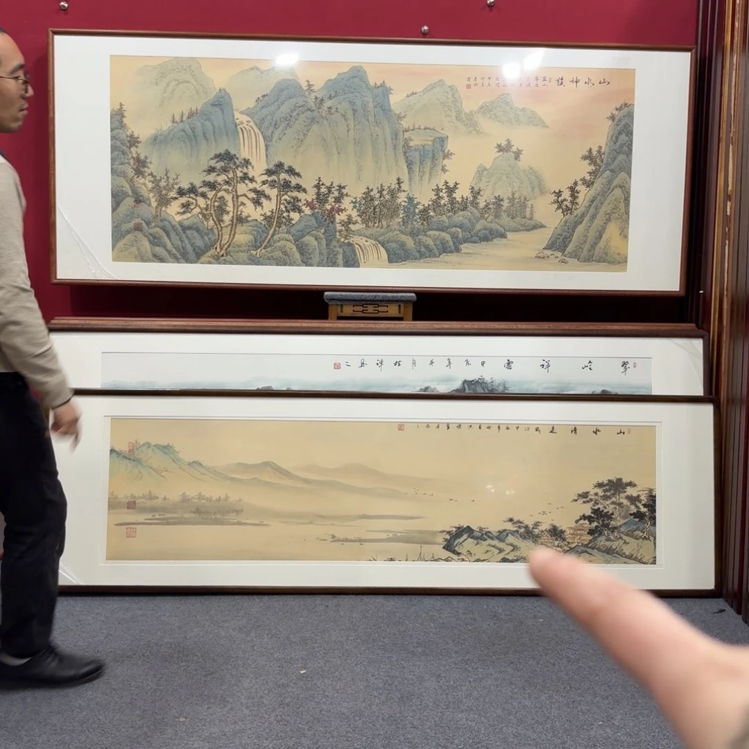 国画忆****N带框绘画作品