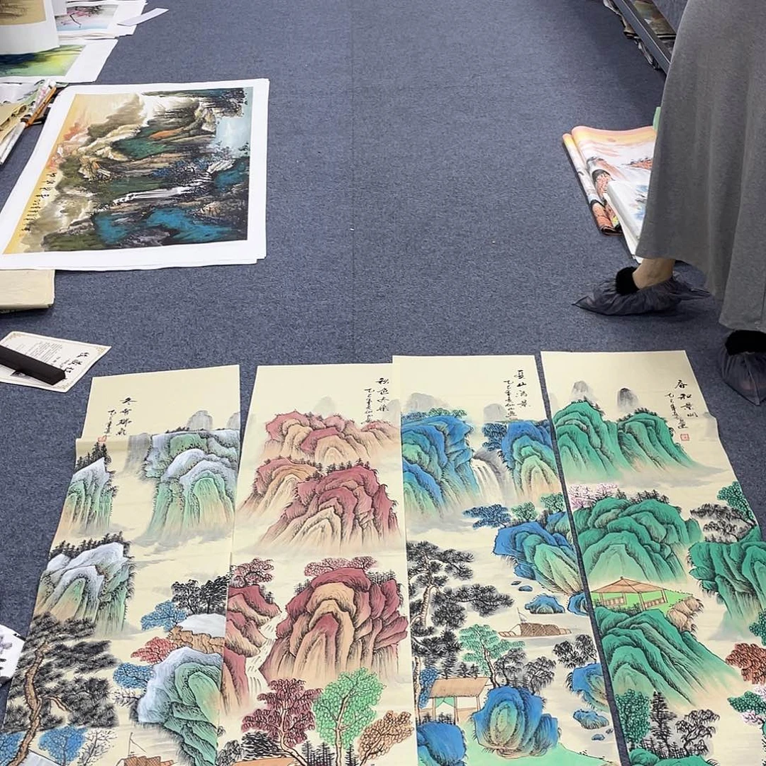 国画作品小姐姐放漏…