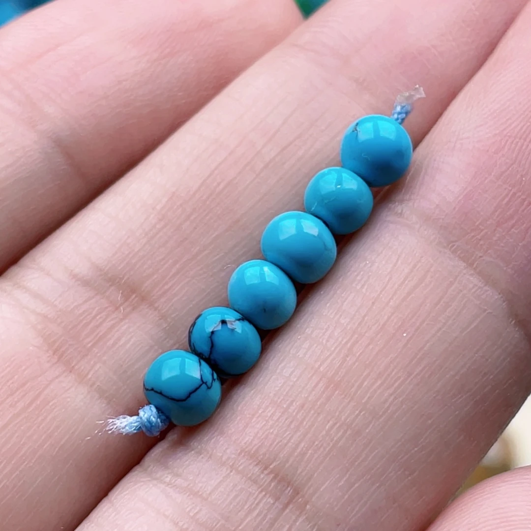 绿松石未镶嵌绿松石5mm加