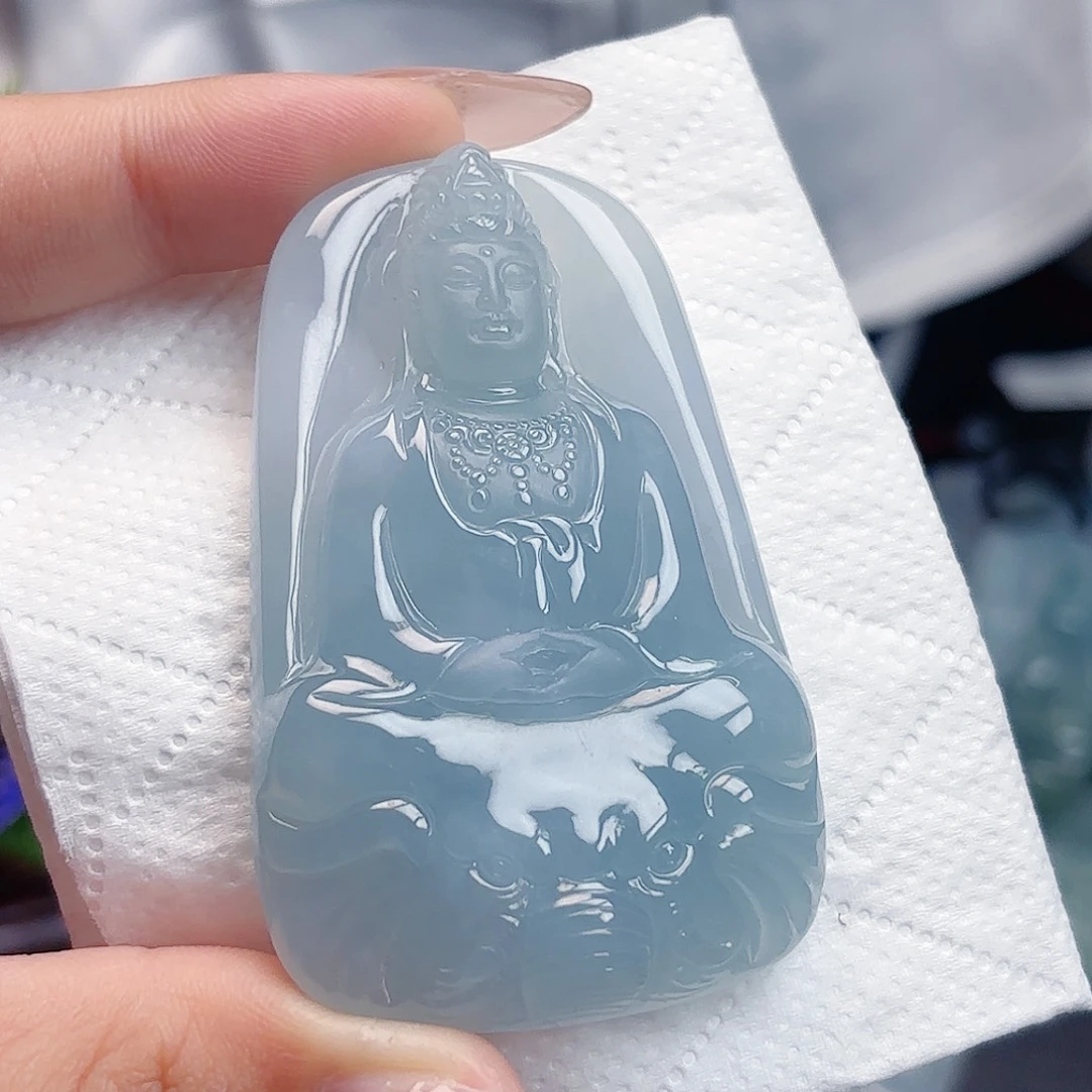 翡翠未镶嵌颈饰普贤