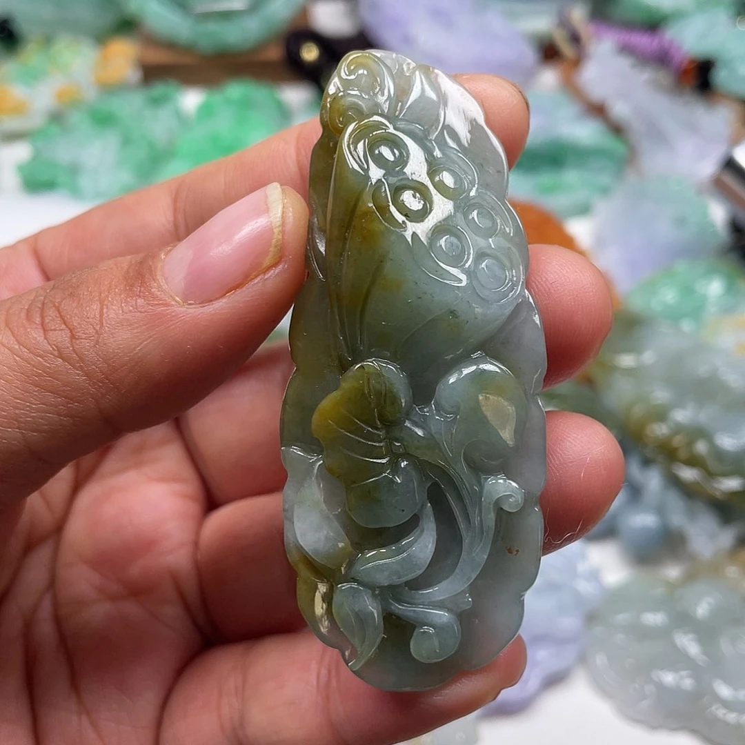 颈饰未镶嵌翡翠翡玉缘翡翠