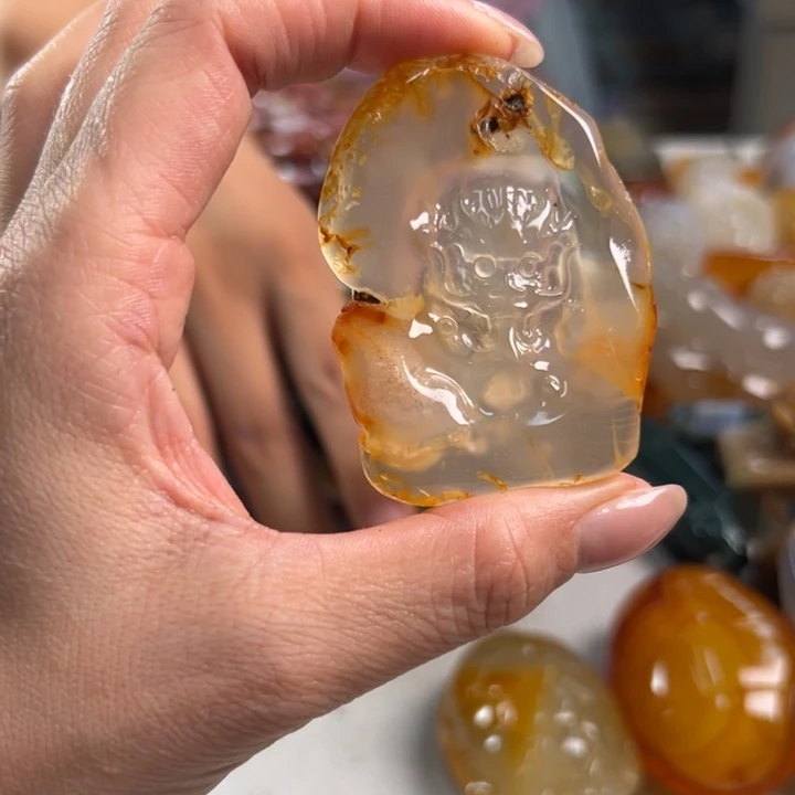 玛瑙/玉髓吊坠(不含链)未镶嵌