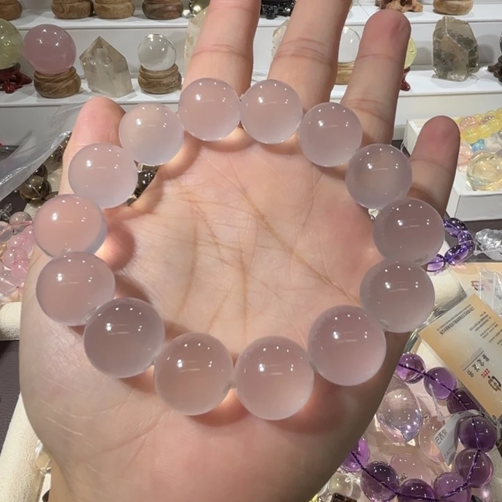 未镶嵌手链水晶粉水晶16