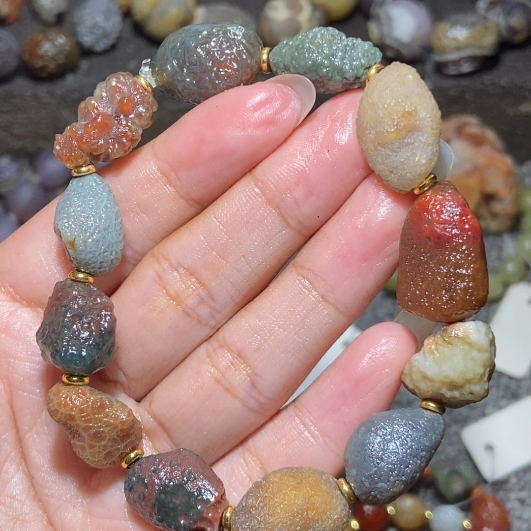 未镶嵌玛瑙/玉髓珠宝半成品