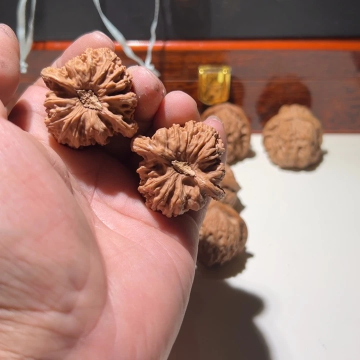 文玩核桃把件梦***森老款蜜纹