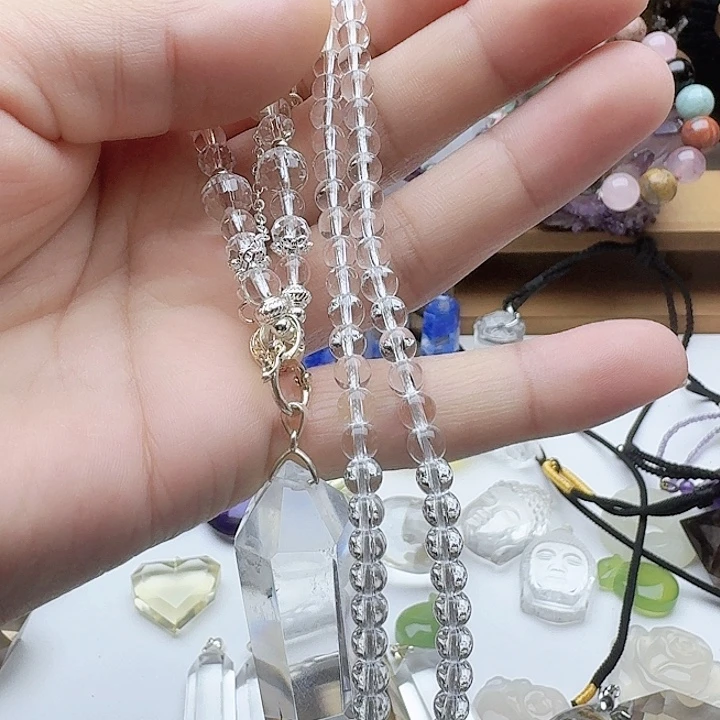 颈饰银S925镶嵌水晶