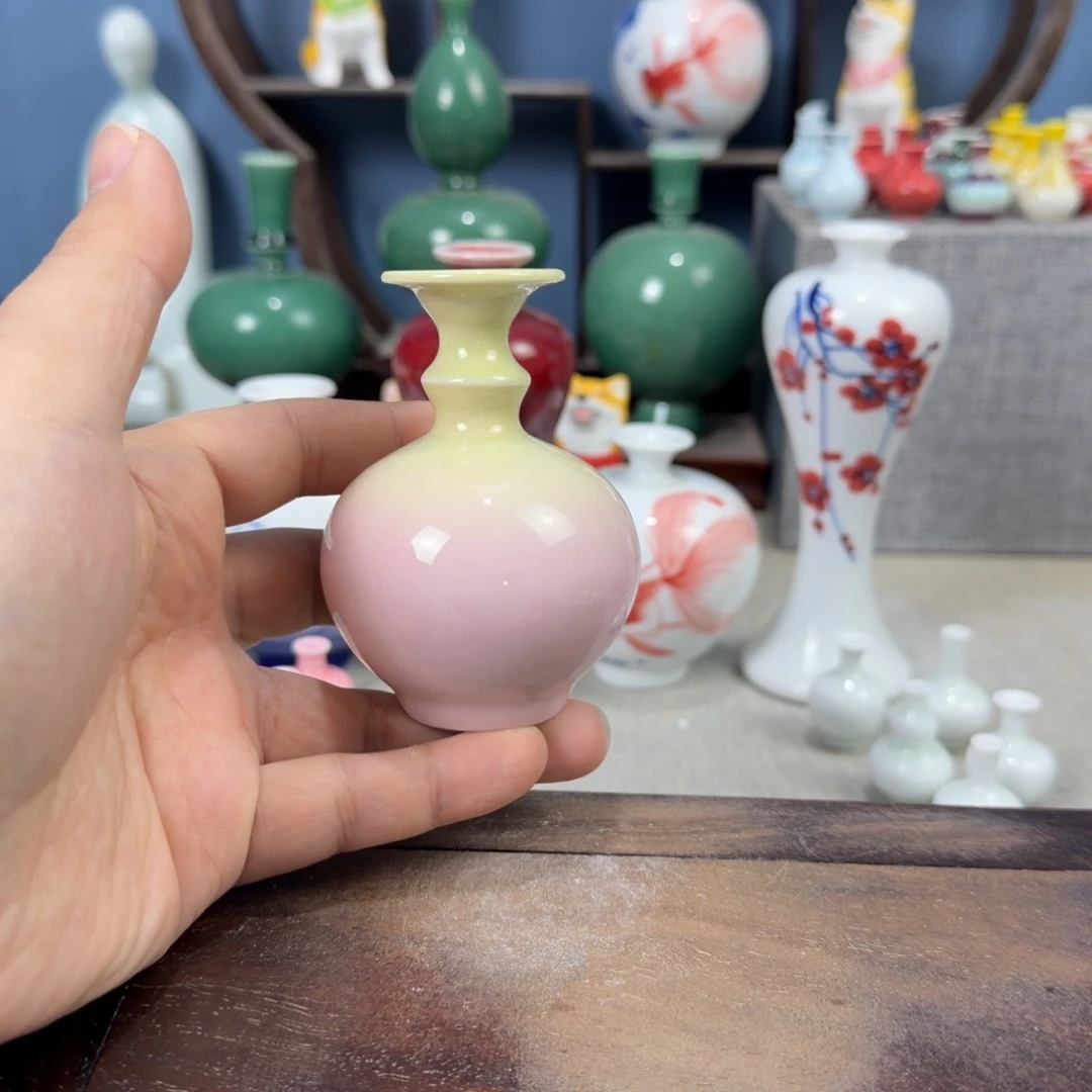 陶瓷手工小花器摆件