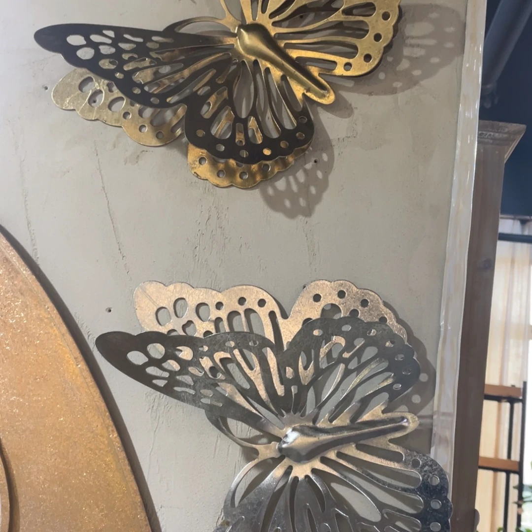 云****铁孤品微瑕蝴蝶金色银色101719