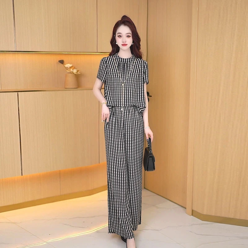 【两件套】夏季套装宽松气质洋气休闲收腰显瘦减龄女装套韩版