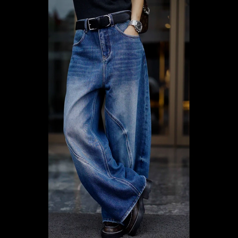 【keke定制-TR389】-新款百搭轻薄舒适高级感女装牛仔裤