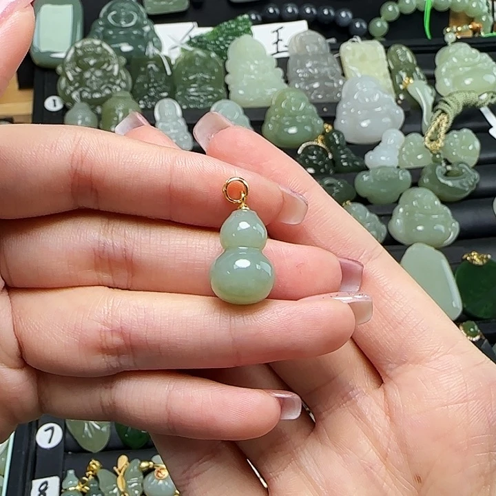 颈饰银S925镶嵌和田玉