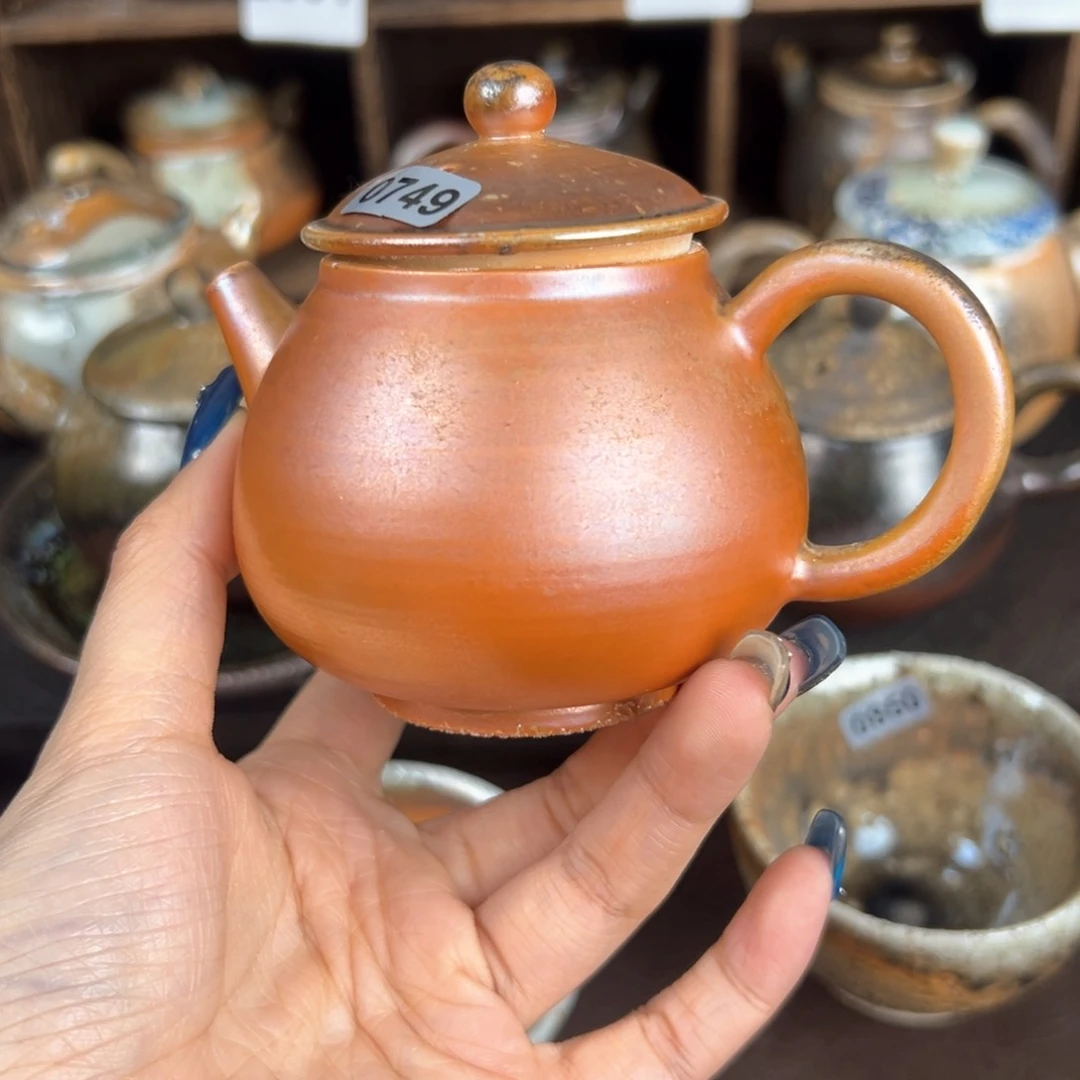 杯柴烧茶器中白壶