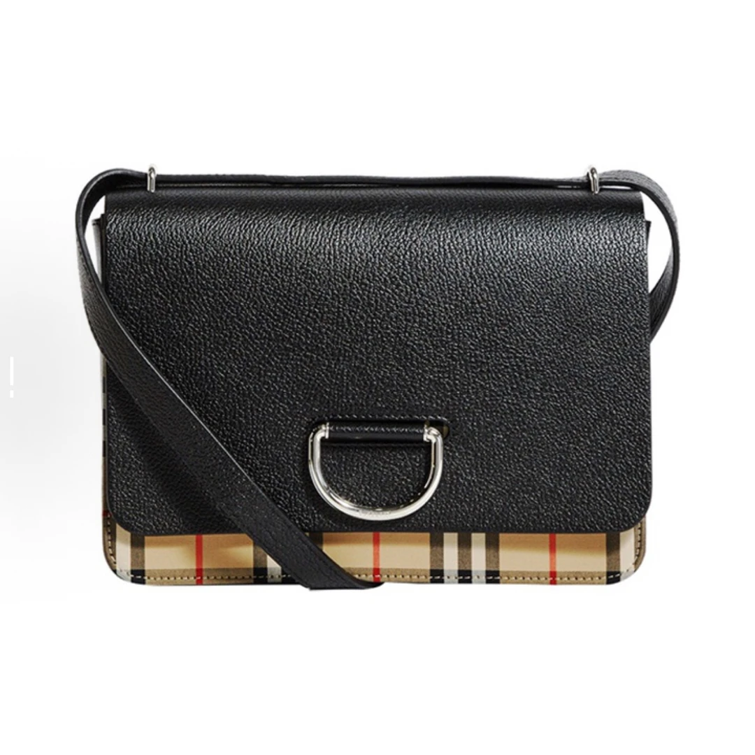 未使用 BURBERRY/博柏利 单肩斜挎包 翻盖 黑色