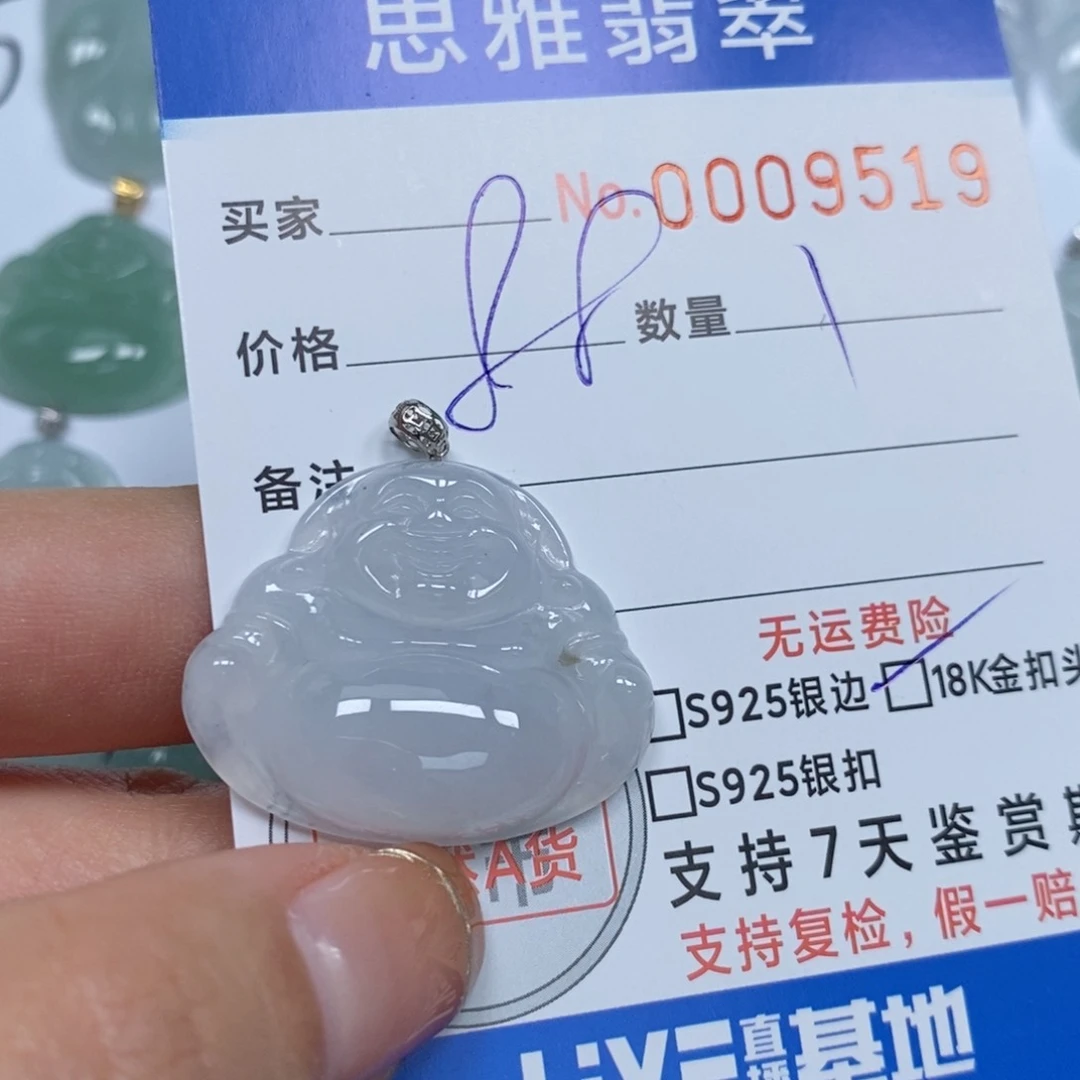 翡翠颈饰未镶嵌天然缅甸翡翠