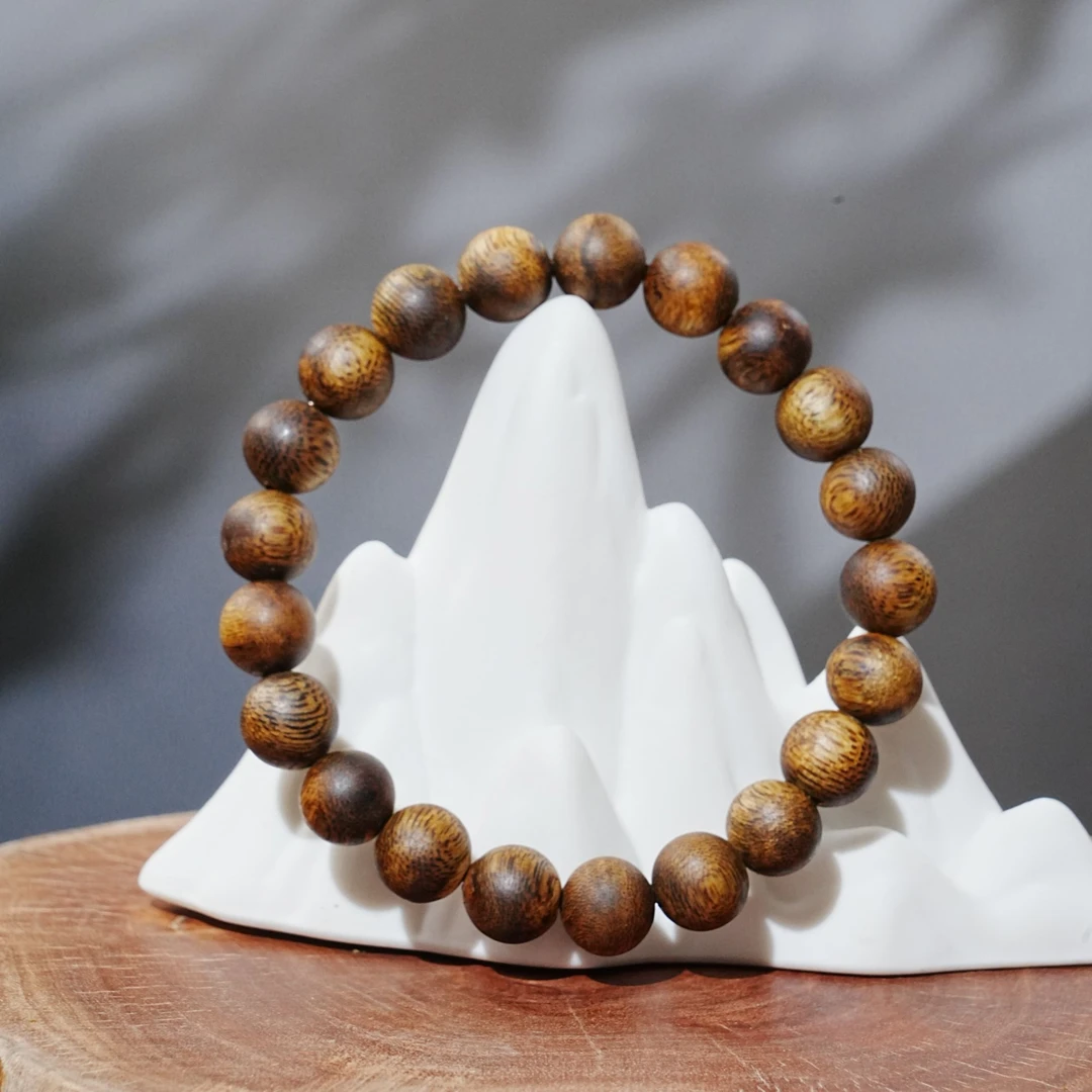 西马金丝瘤疤虫漏老料沉香手串 0.99cm 6.5g 250728028 A