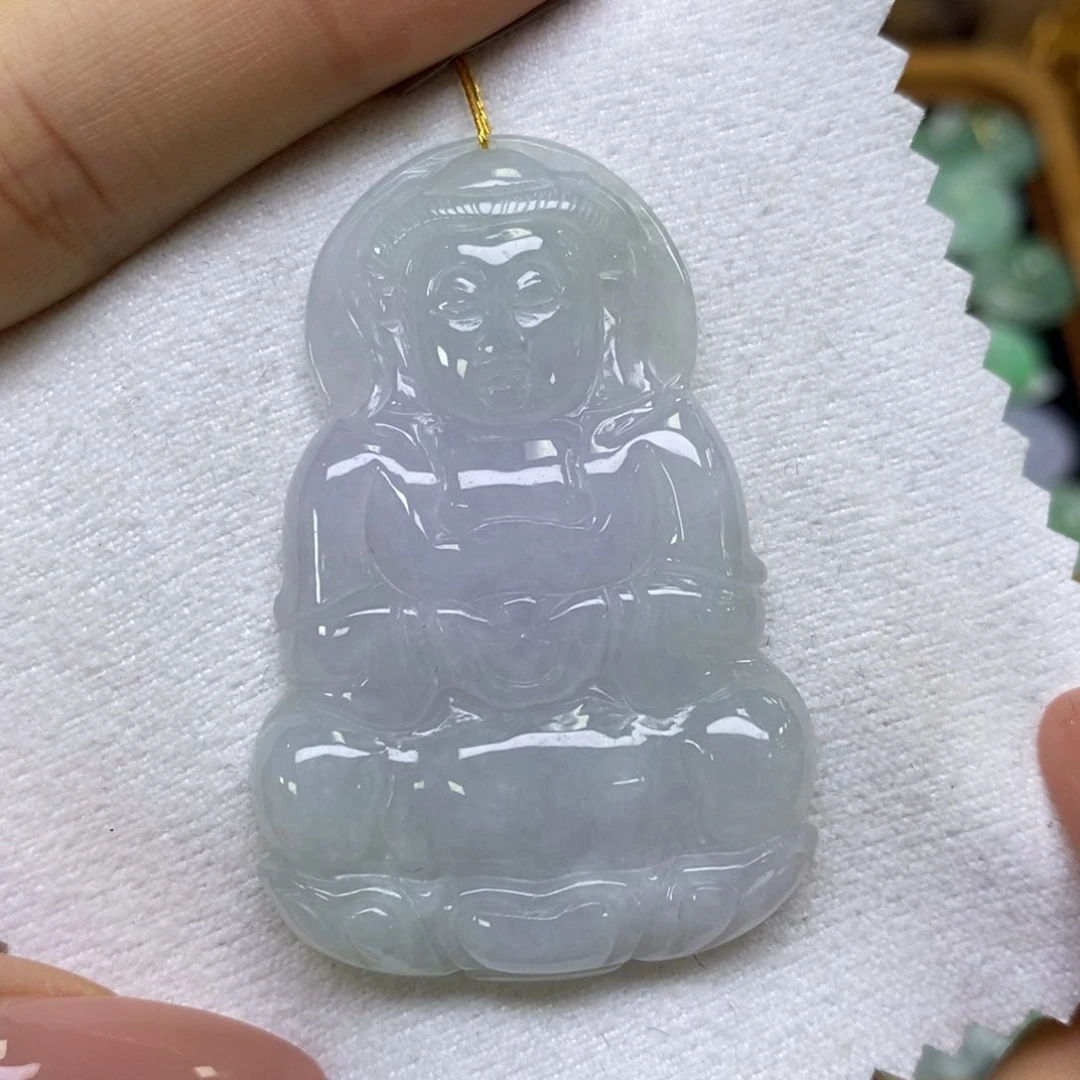 颈饰未镶嵌翡翠观音