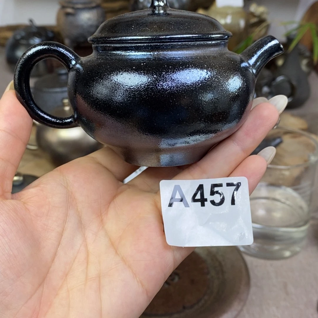 建水紫陶柴烧茶壶