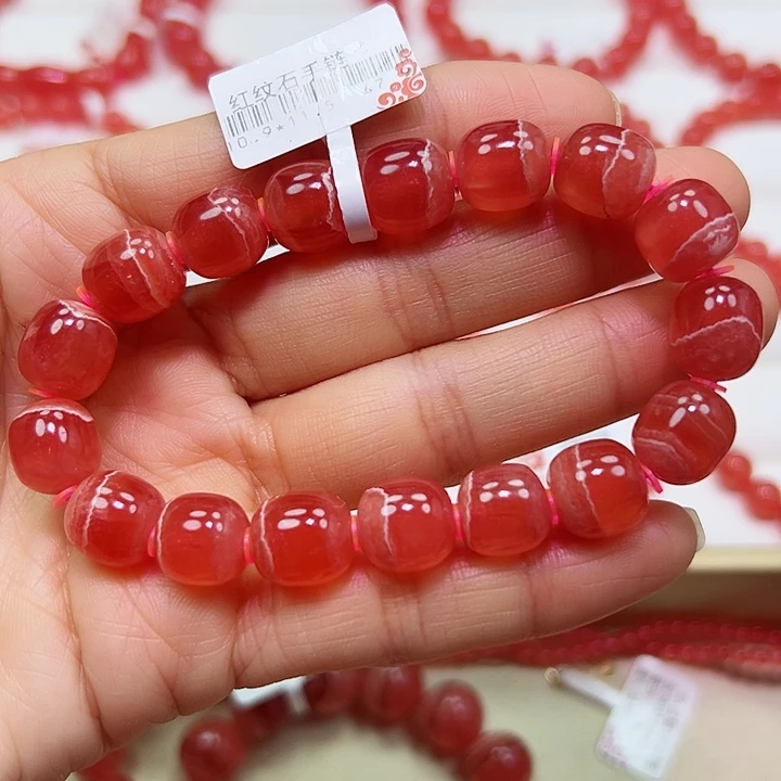 菱锰矿（红纹石）手串未镶嵌f****r