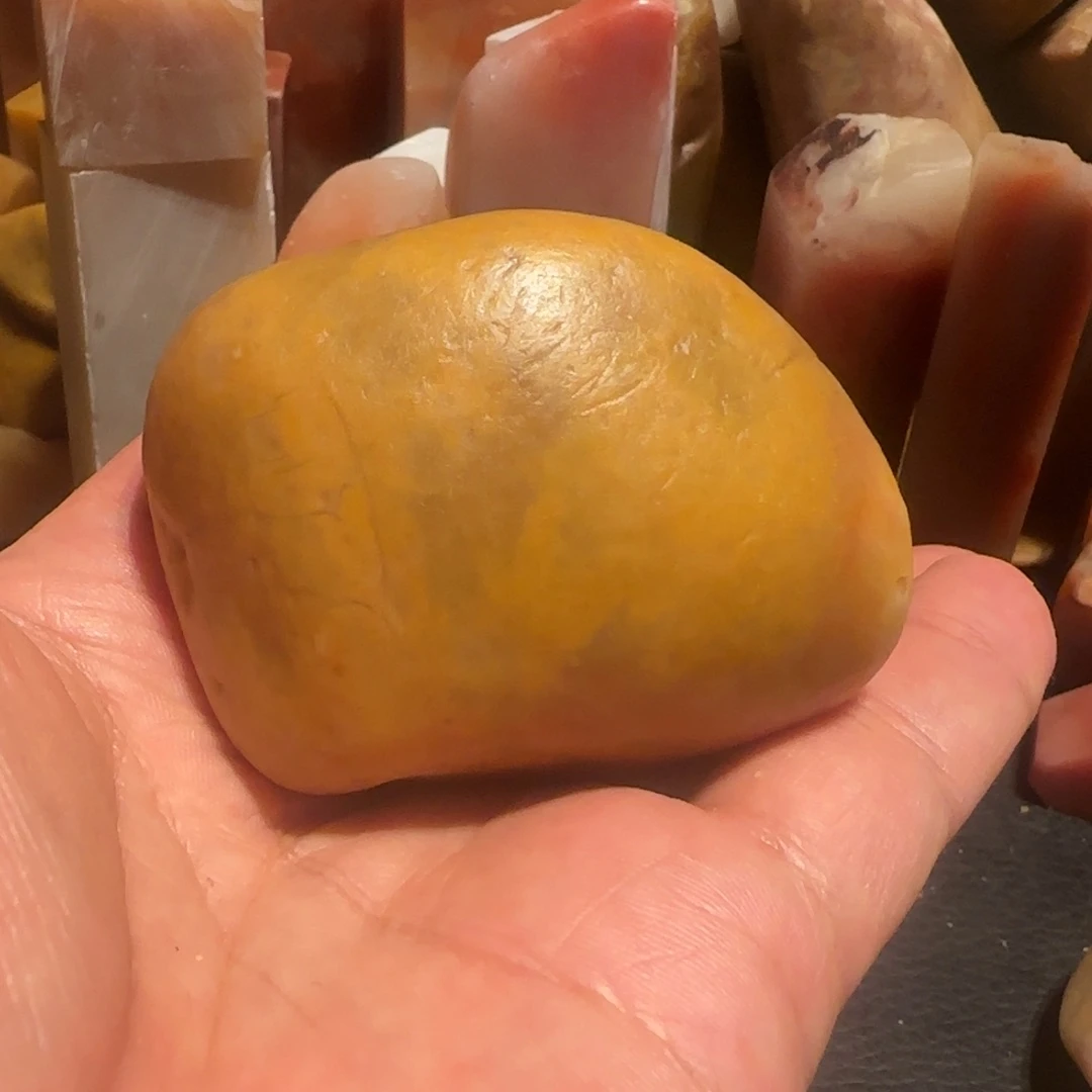 老挝石田黄原石，