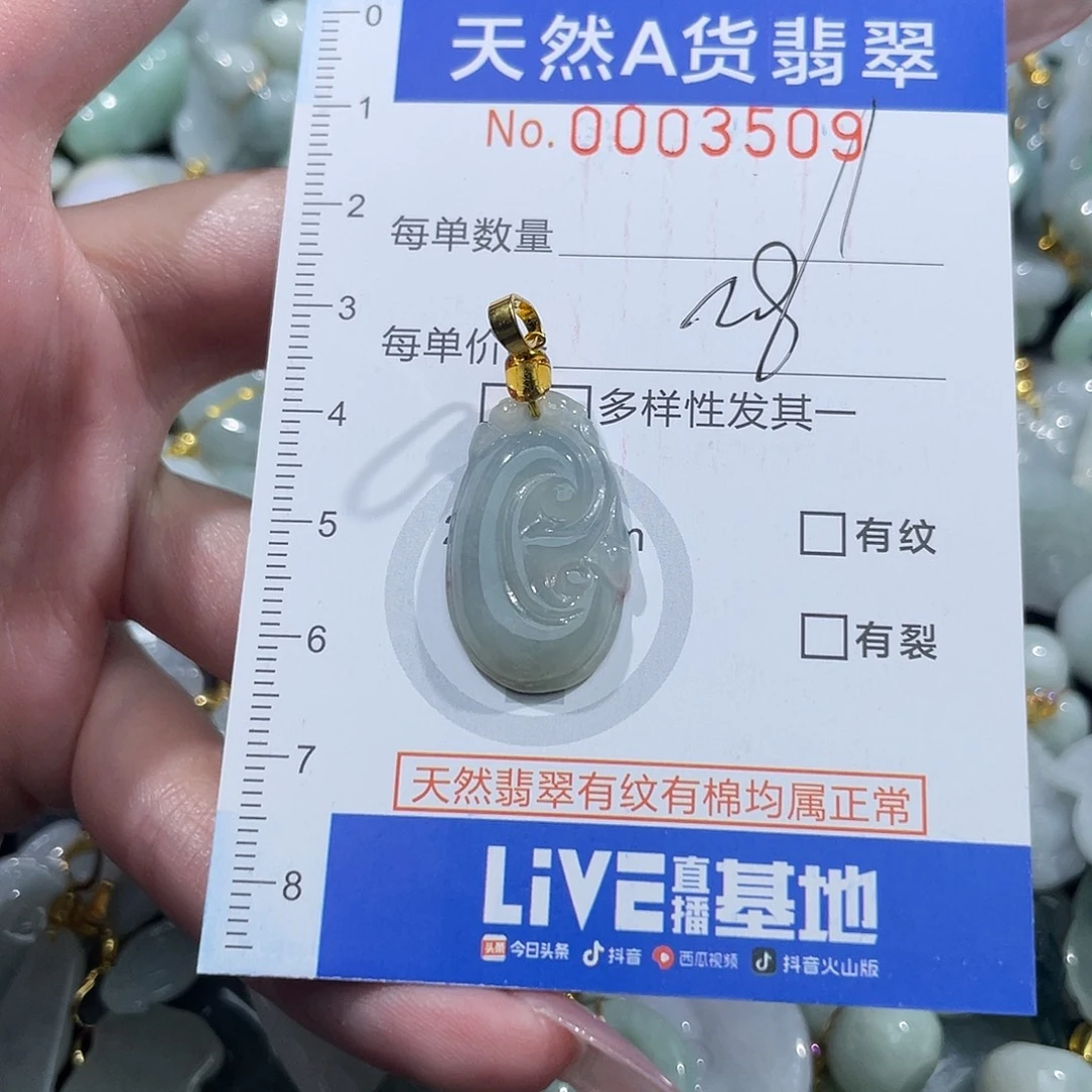 翡翠未镶嵌吊坠(不含链)