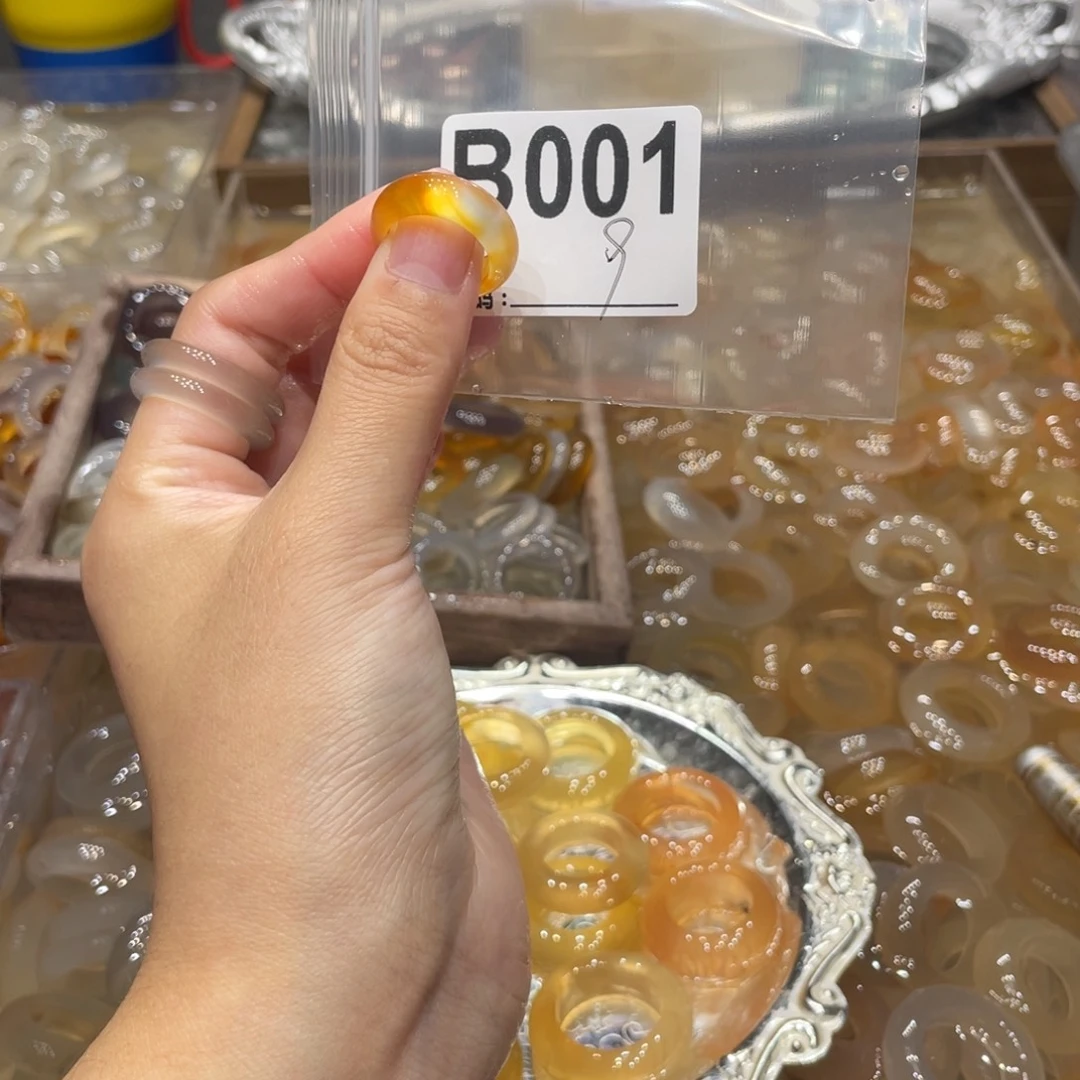 玛瑙/玉髓未镶嵌戒指001