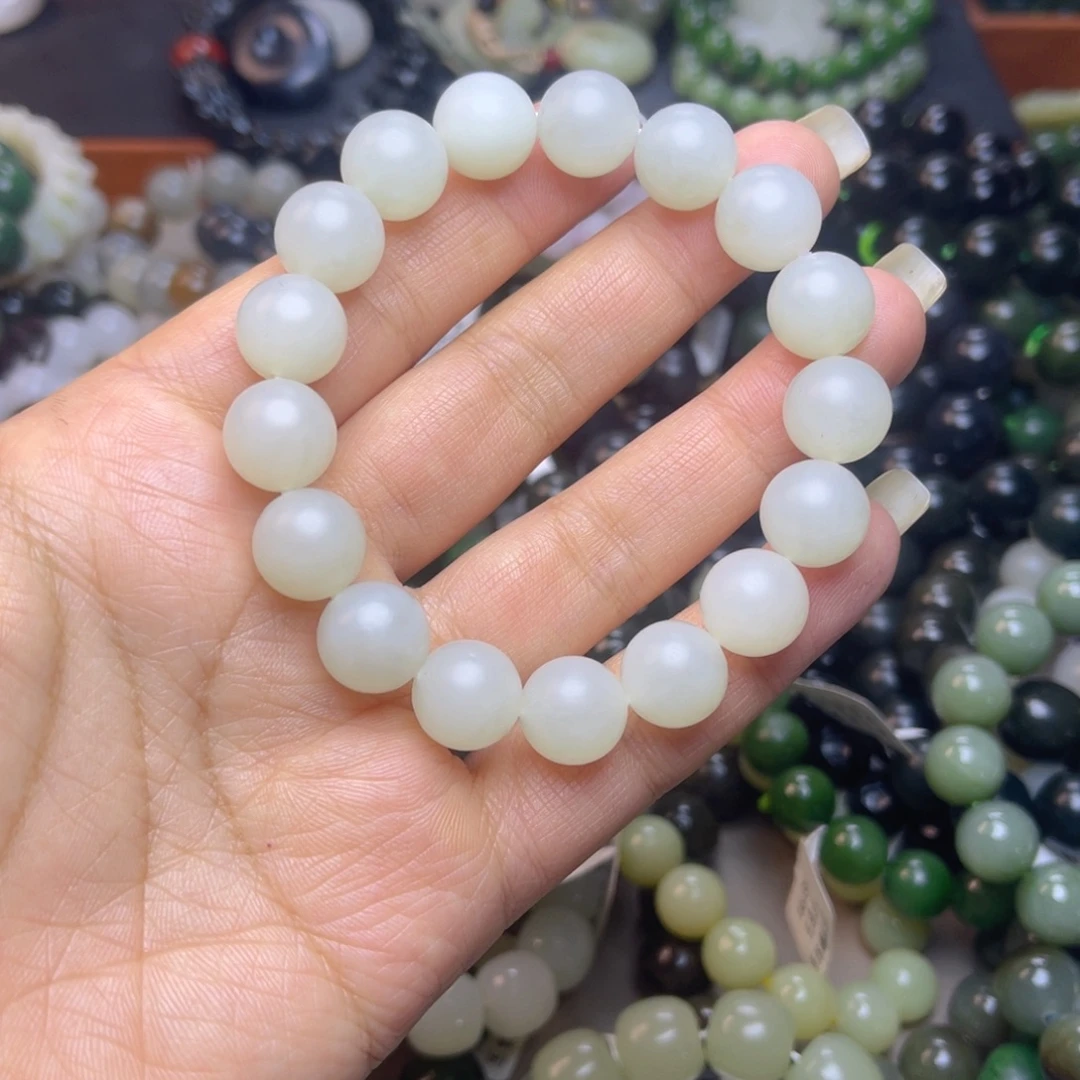 和田玉未镶嵌手链