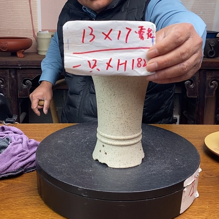 紫砂花盆货号一只XH182