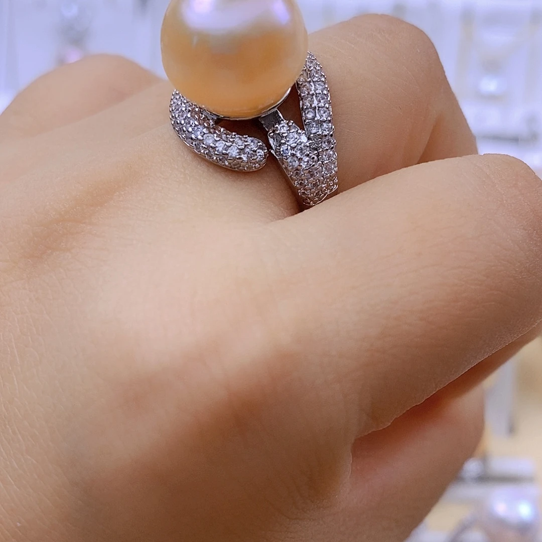 戒指未镶嵌淡水珍珠