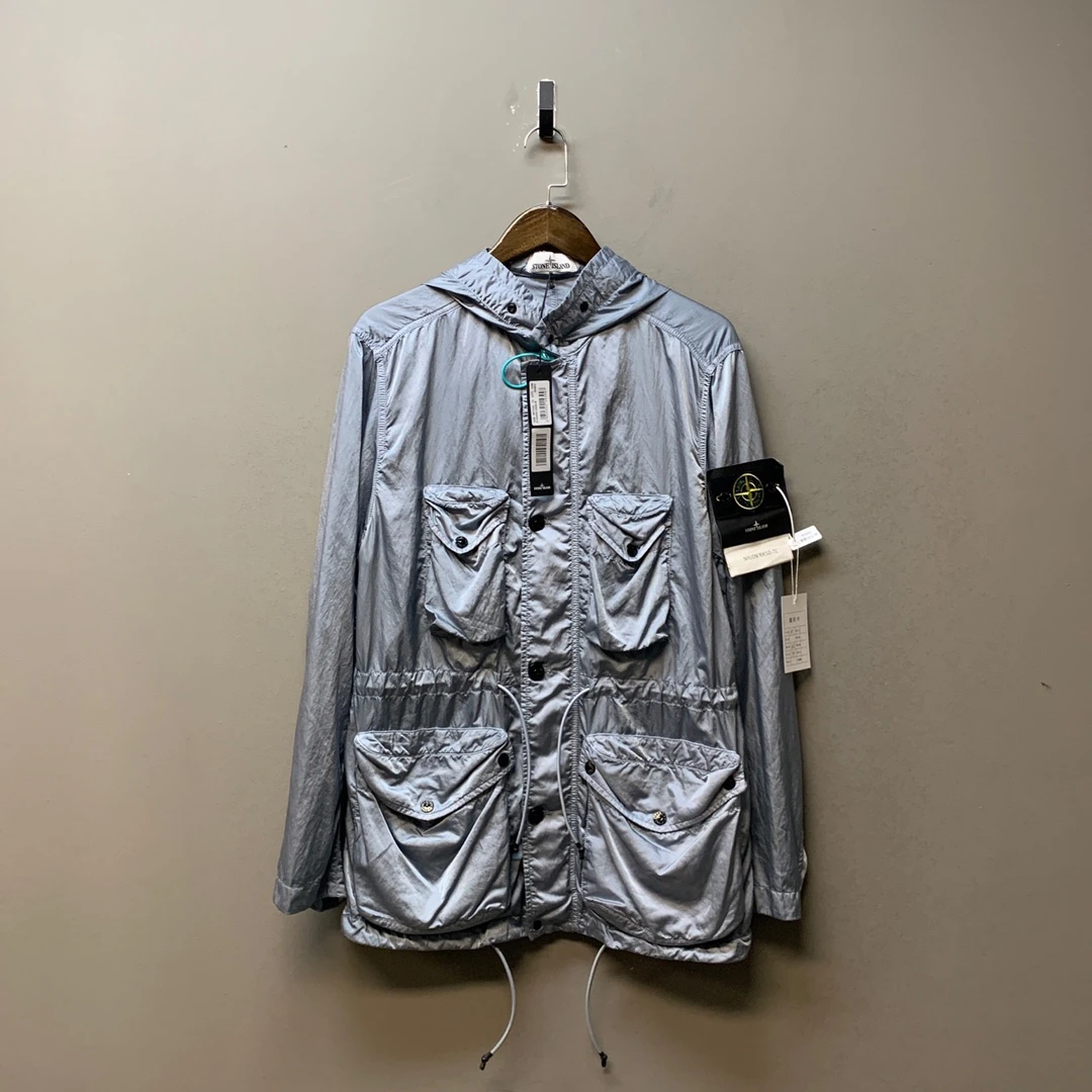 Stoneisland 石头岛/02806/Rasotc四袋雾霾蓝冲锋衣 雾霾蓝  M码