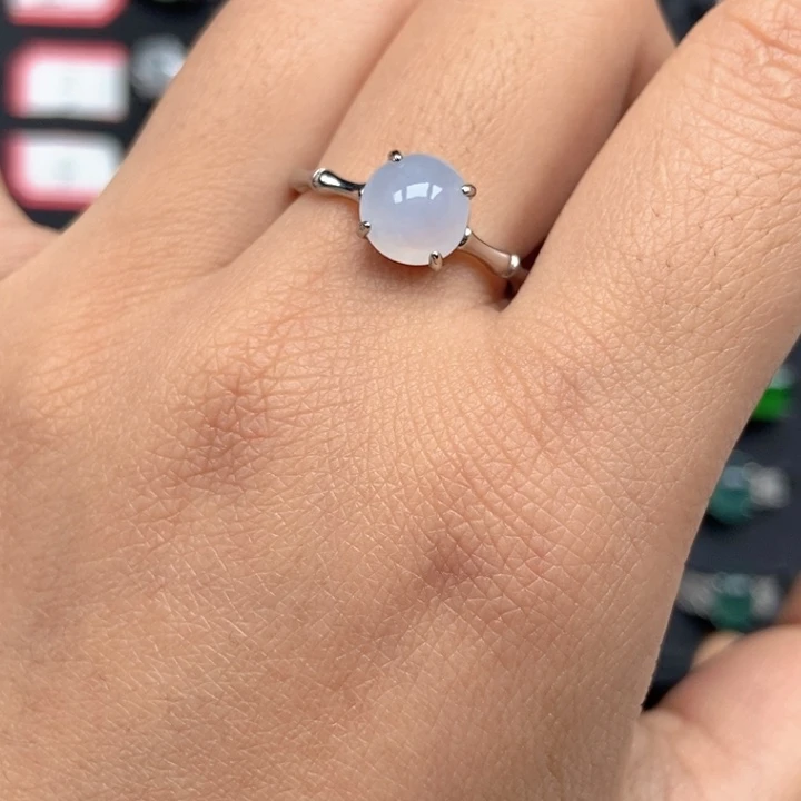 翡翠未镶嵌戒指戒指