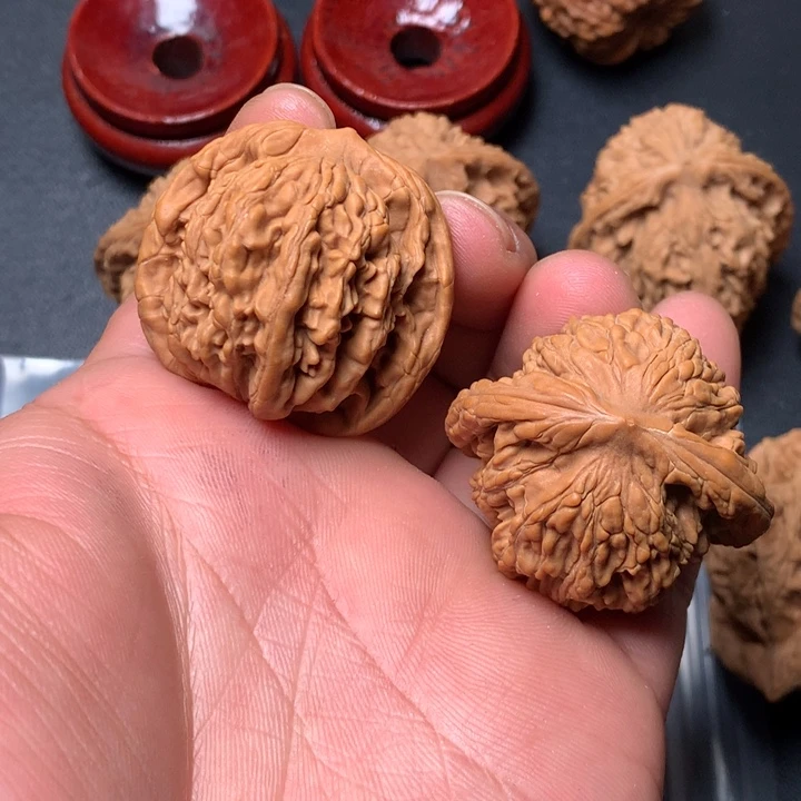 文玩核桃把件38球虎1475
