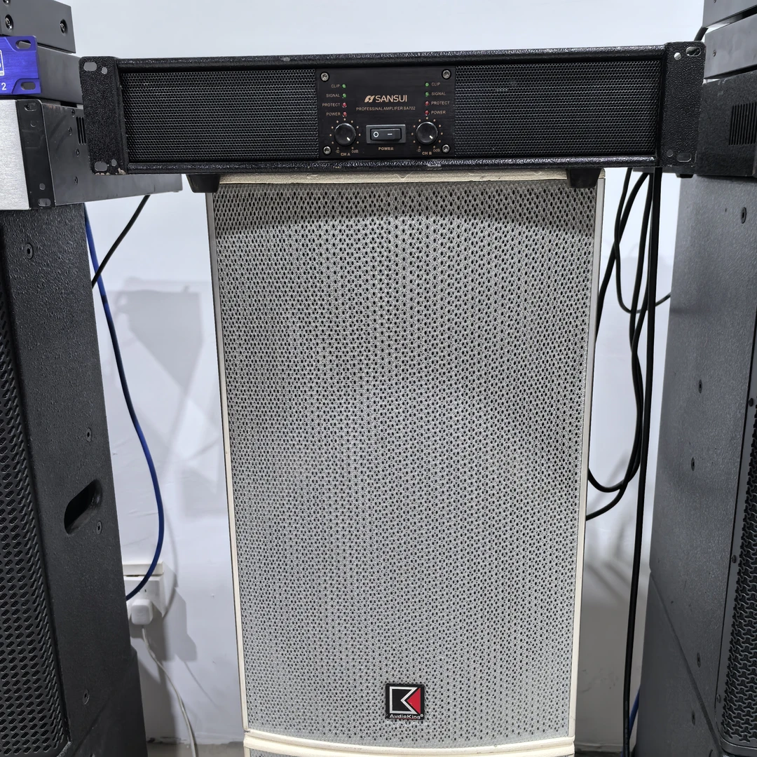 8新  台湾声皇12寸 前导+山水2*700后级功放 二件套不包邮