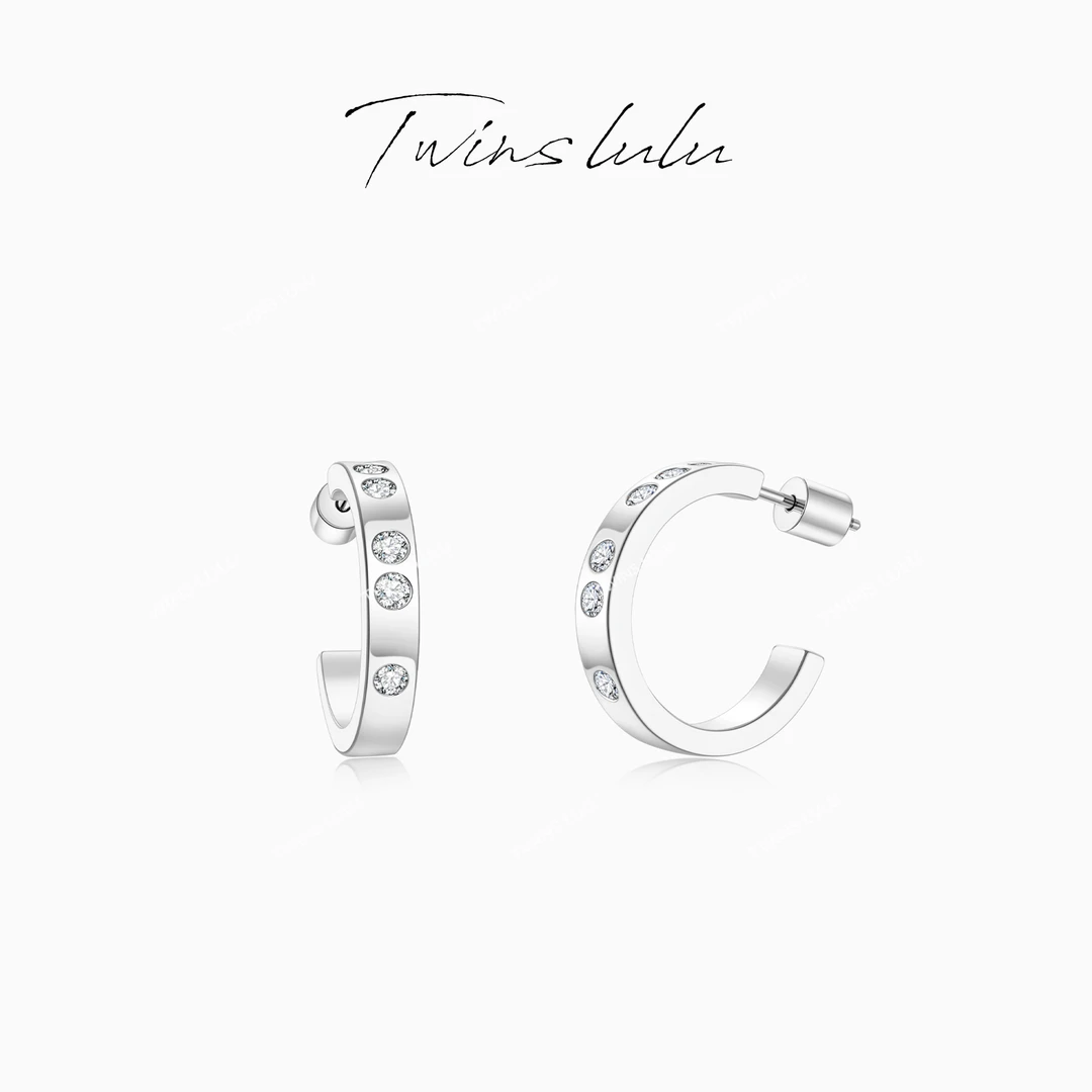 TWINS LULU 出游季 夏上新 轻奢小众精致C型耳环夏上新TSL1330