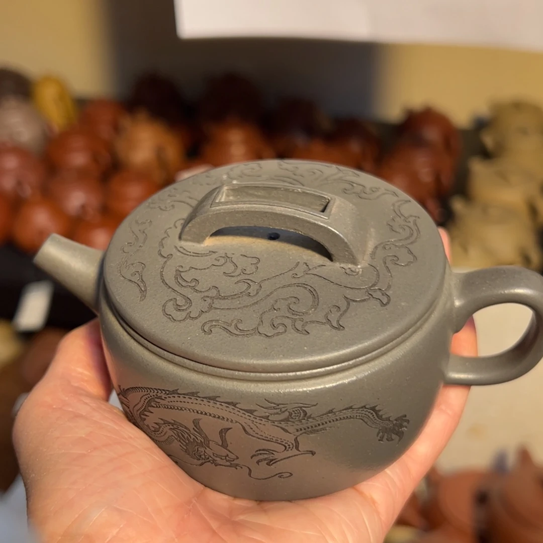 紫砂茶壶宜兴紫砂壶天青