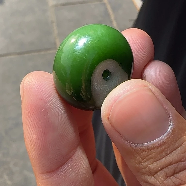 和田玉（碧玉）颈饰未镶嵌卡25