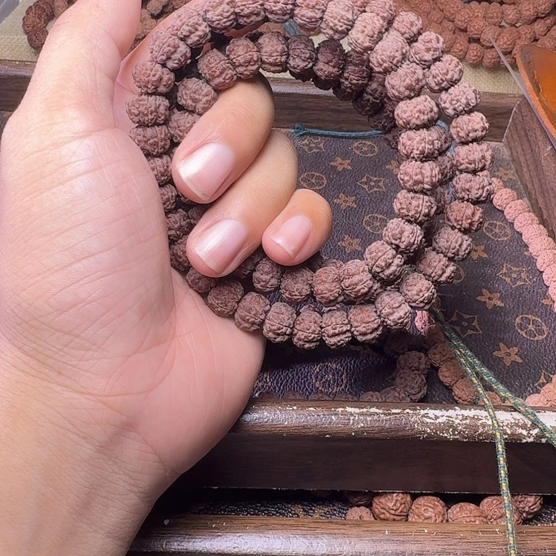 北***Ａ金刚菩提手串精品红方印11左右108