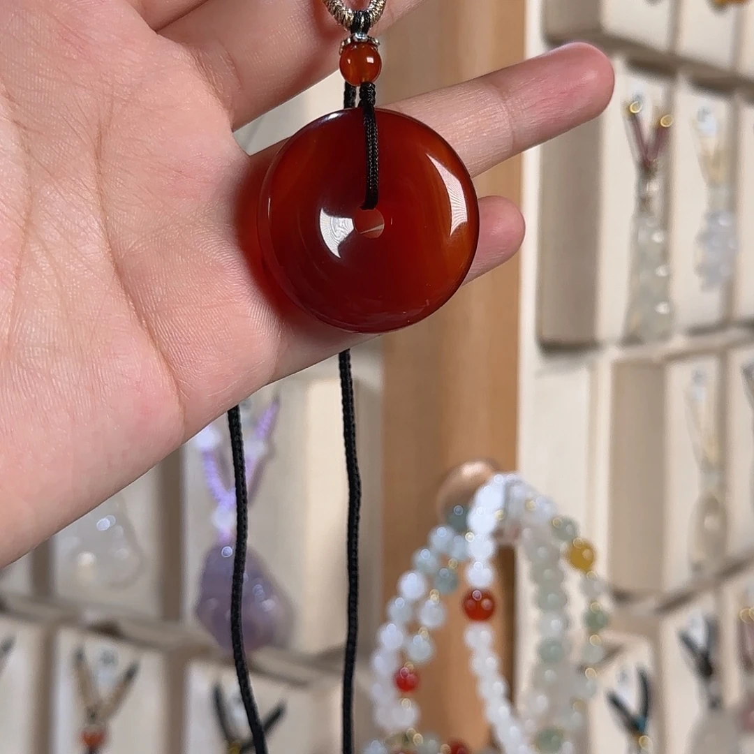 十***桶玛瑙/玉髓未镶嵌颈饰