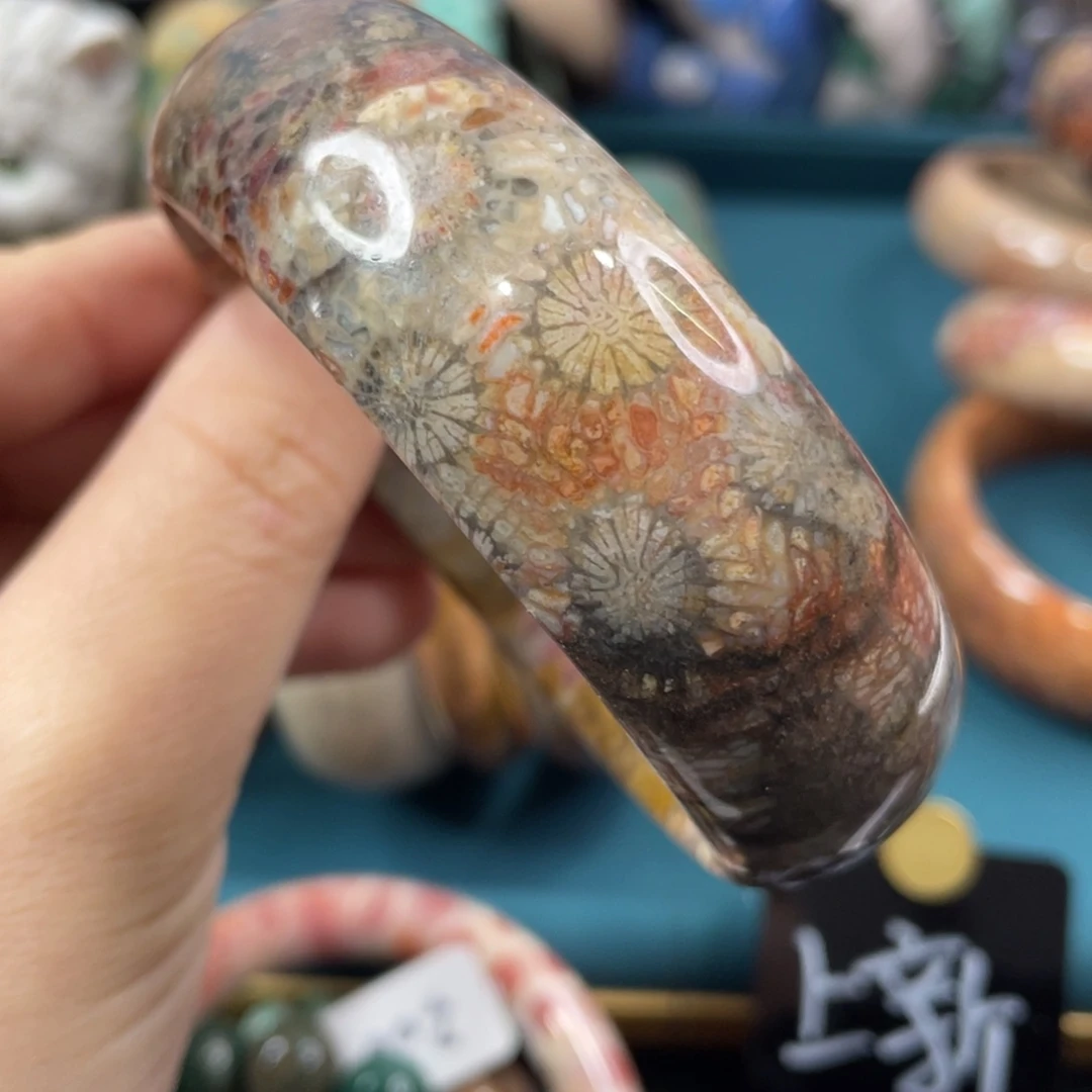 未镶嵌手镯硅化玉