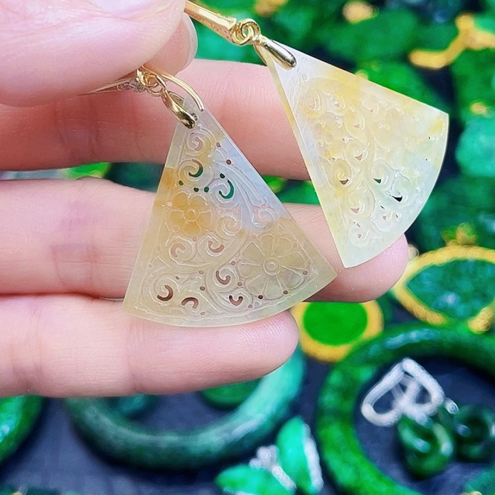 颈饰银S925镶嵌翡翠