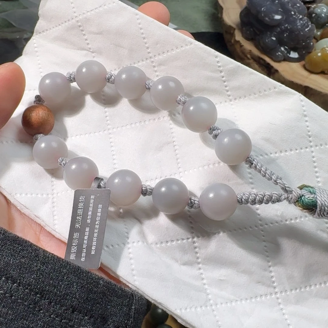 和田玉手串12未镶嵌