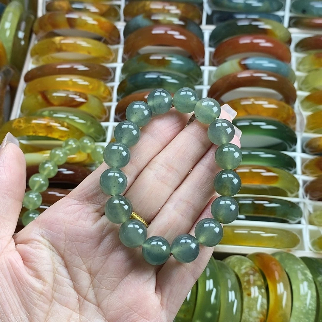 未镶嵌蛇纹石玉手镯