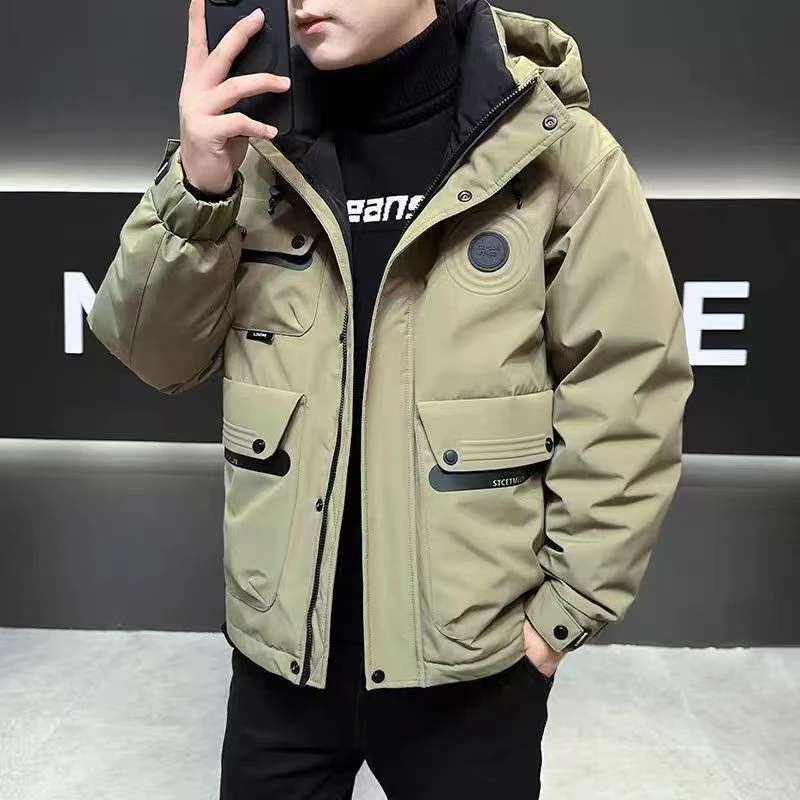 3692冬季户外极寒蓬松滑雪服保暖连帽冲锋衣滑雪服