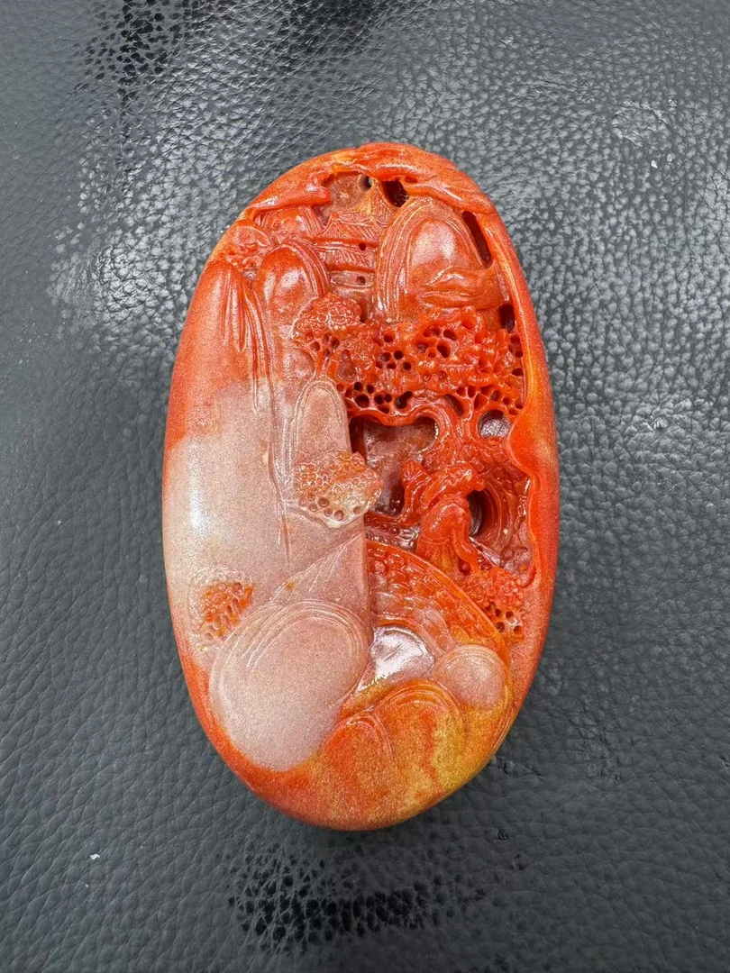 青海格尔木盆景石把件c8